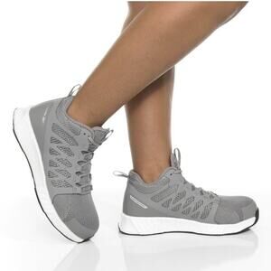 NEW Reebok Women's Fusion Flexweave Athletic Work Comp Toe Shoe‎ Size 7.5W Gray